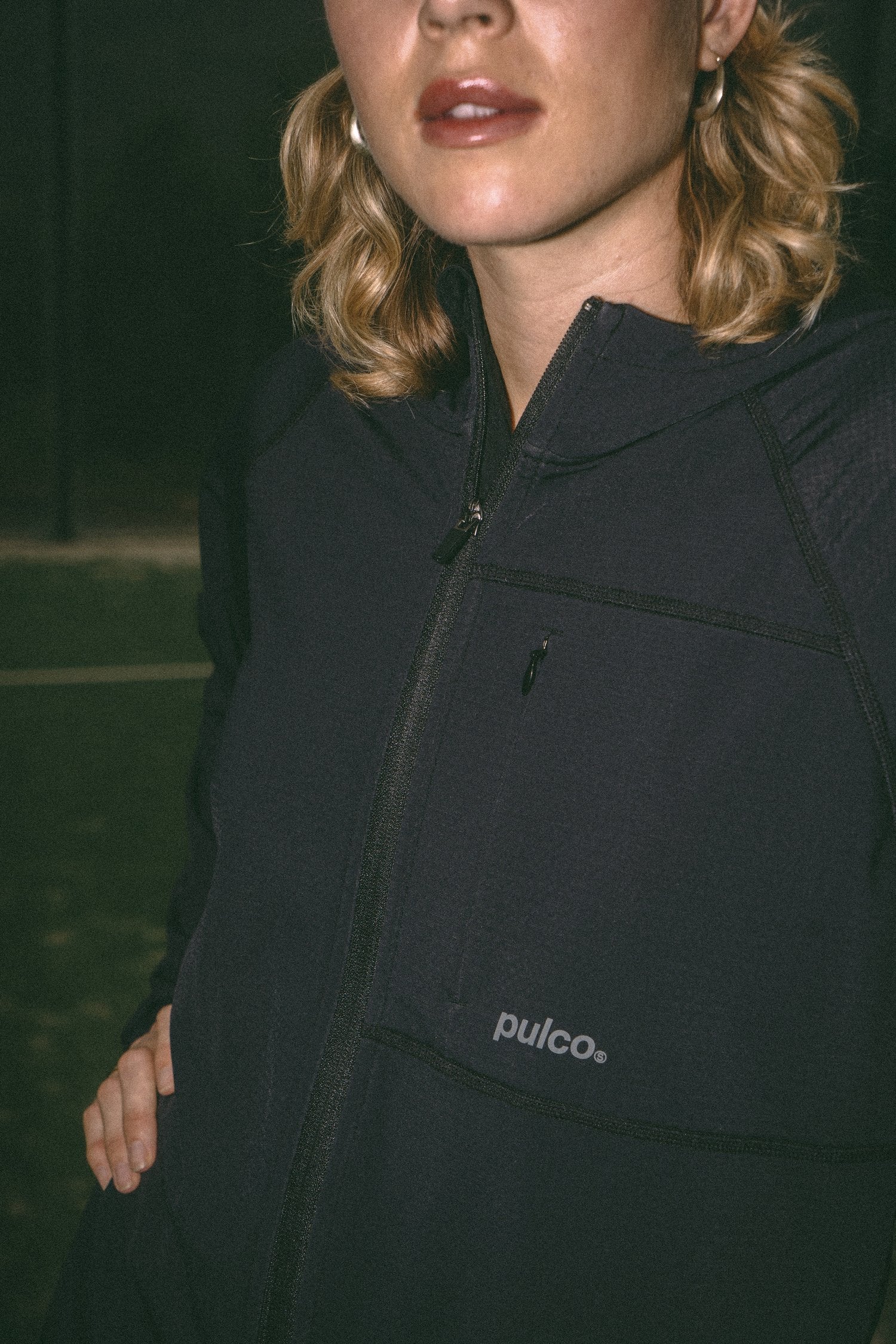 Full Zip Training Hoodie – Black