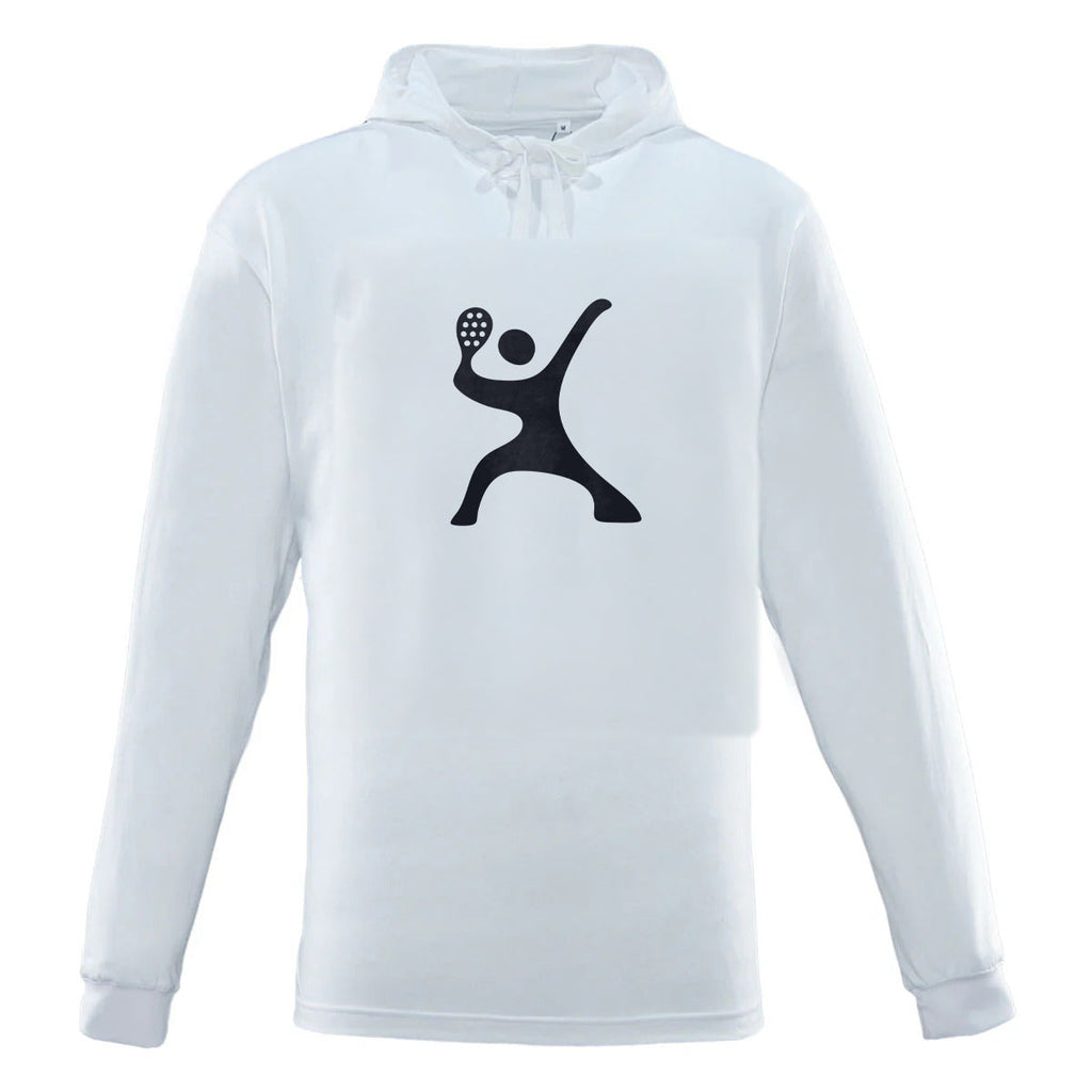 Racket Man Hoodie Tee – White