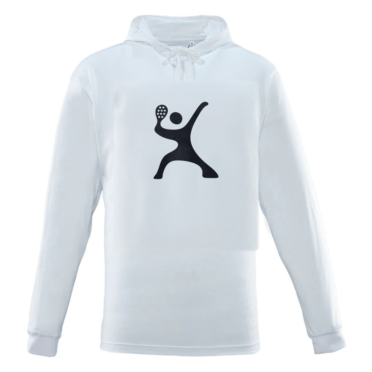 Racket Man Hoodie Tee – White
